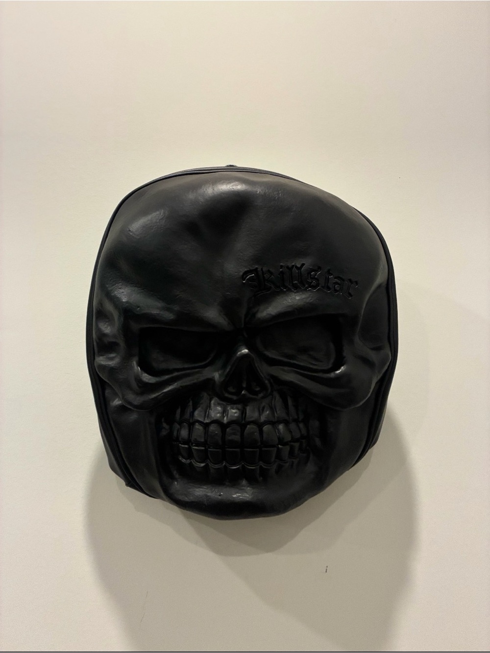 Killstar Matte Black Skull Backpack